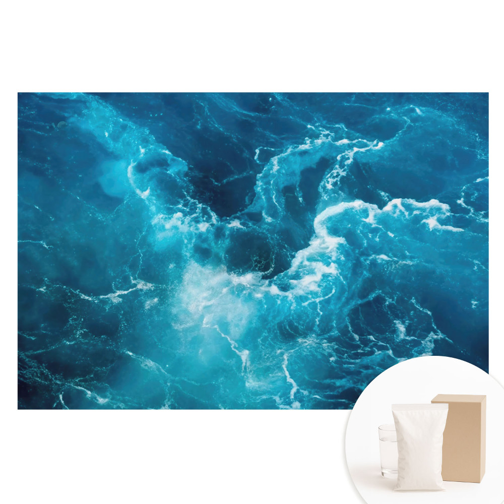 Papier peint intissé imprimé Turbulences marines pleines d'énergie