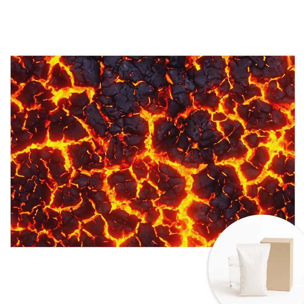 Papier peint intissé Motif de lave abstrait et énergique