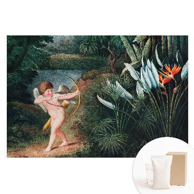 Papier peint photographique sur tissu non tissé Cupidon au pays magique