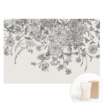 Papier peint panoramique intissé L'élégance des fleurs et l'harmonie de la nature