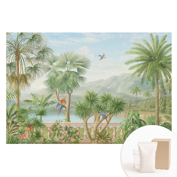 Papier peint intissé Vue tropicale d'une oasis de nature