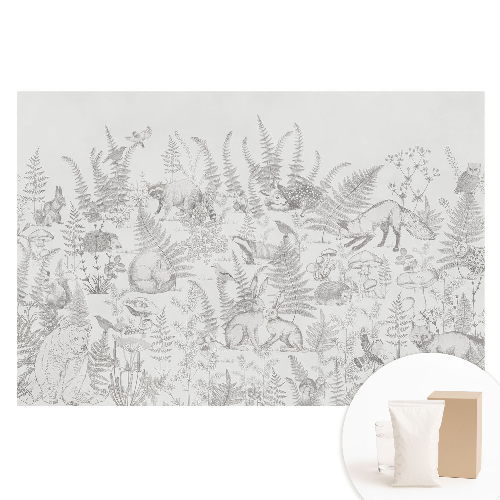 Papier peint photo sur tissu non tissé Harmonie de la nature en forêt