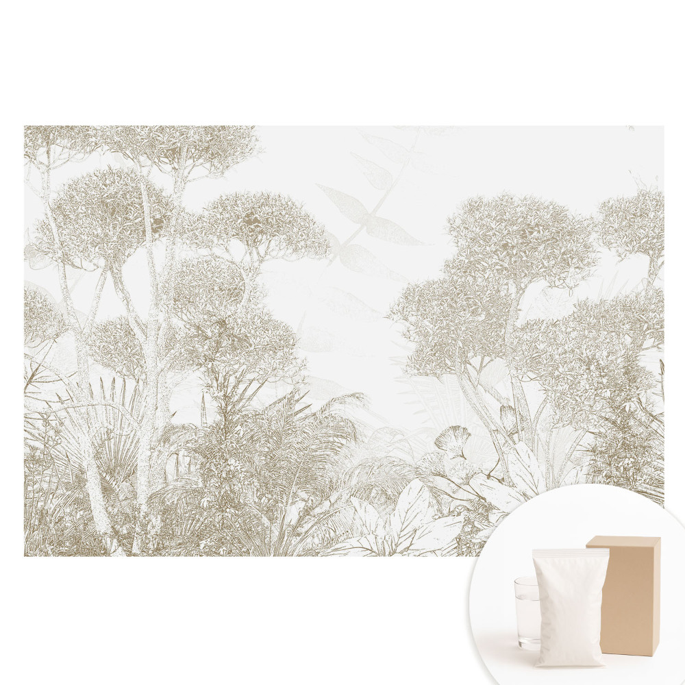 Papier peint photo grand format pour le mur Paysage de jungle exotique