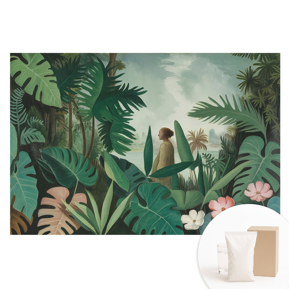Papier peint panoramique sur intissé motif harmonie végétale paysages tropicaux