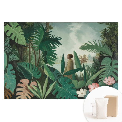 Papier peint panoramique sur intissé motif harmonie végétale paysages tropicaux