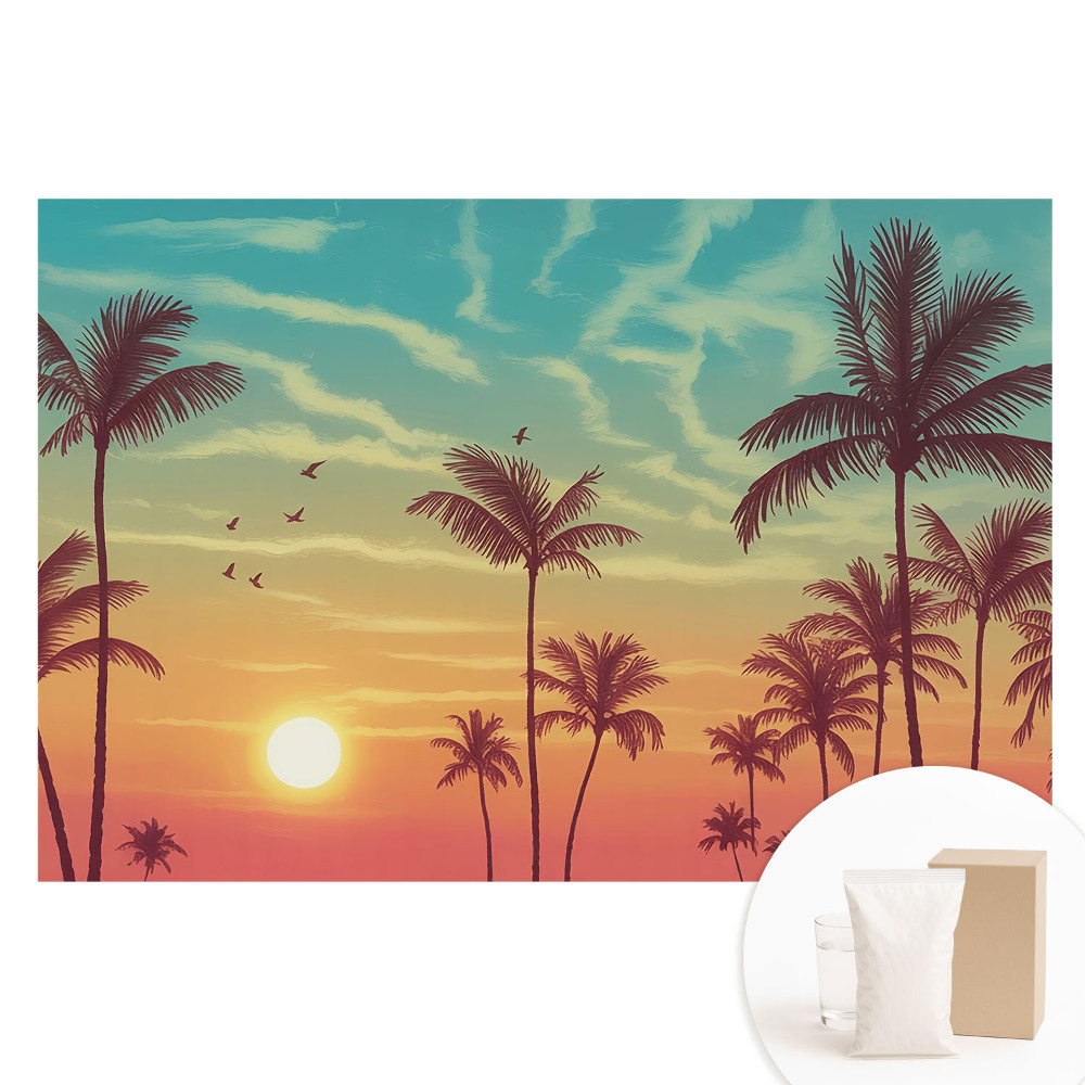 Papier peint photographique sur tissu non tissé Palmiers, paix de la côte ouest