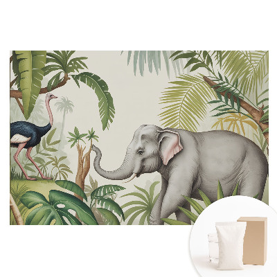 Papier peint intissé imprimé L'exotisme de la nature dans un style classique