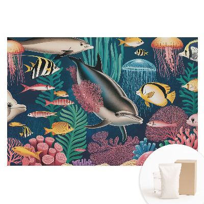 Papier peint intissé Un monde sous-marin plein de couleurs