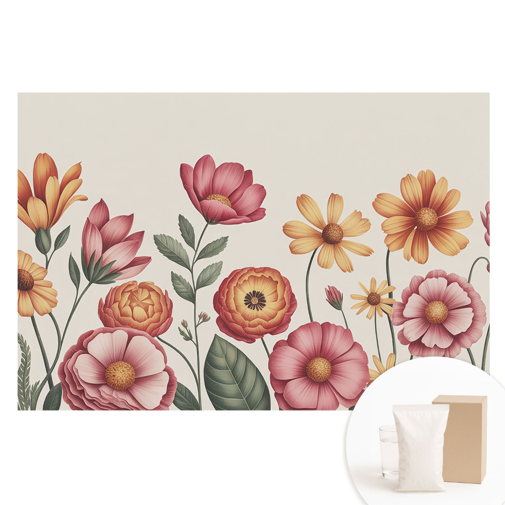 Papier peint intissé imprimé Élégance florale, harmonie classique
