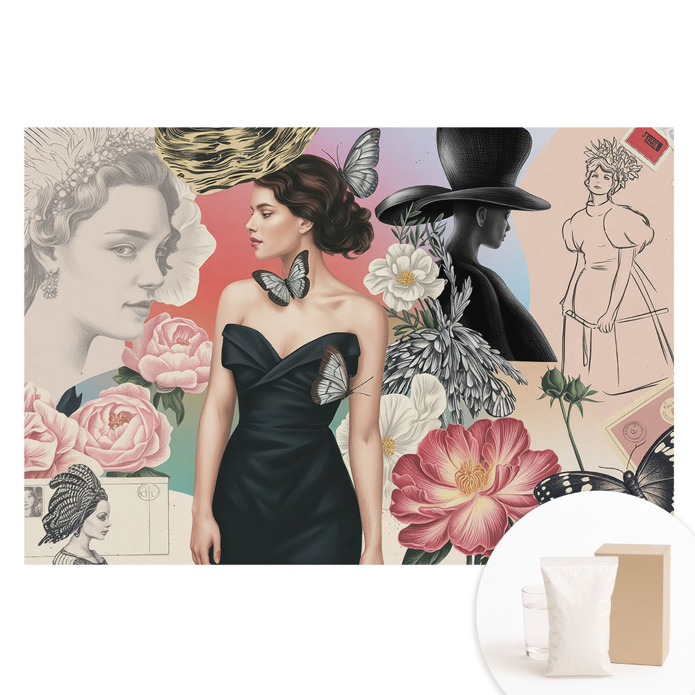 Papier peint photo grand format pour le mur Élégance et romantisme dans un style classique