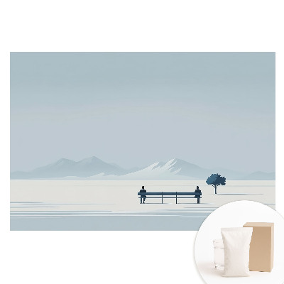 Papier peint photo sur tissu non tissé La paix sur un banc sous un arbre