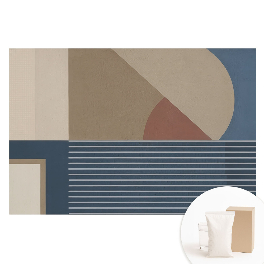 Papier peint intissé Un minimalisme géométrique avec une touche d'élégance