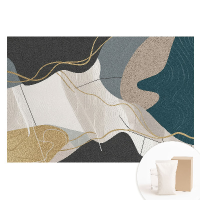 Papier peint photographique intissé Motif géométrique abstrait aux couleurs atténuées