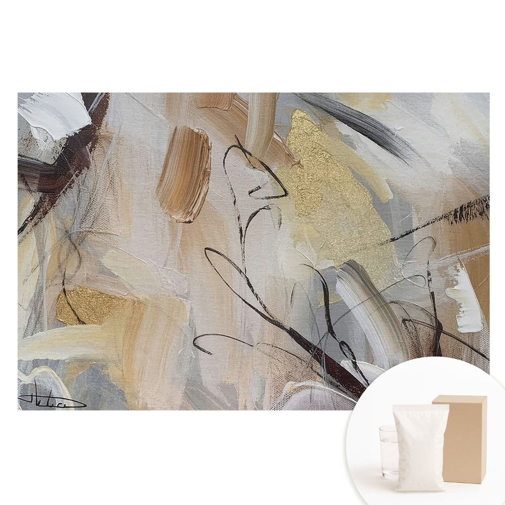 Papier peint photo grand format pour le mur lignes abstraites artistiques couleurs