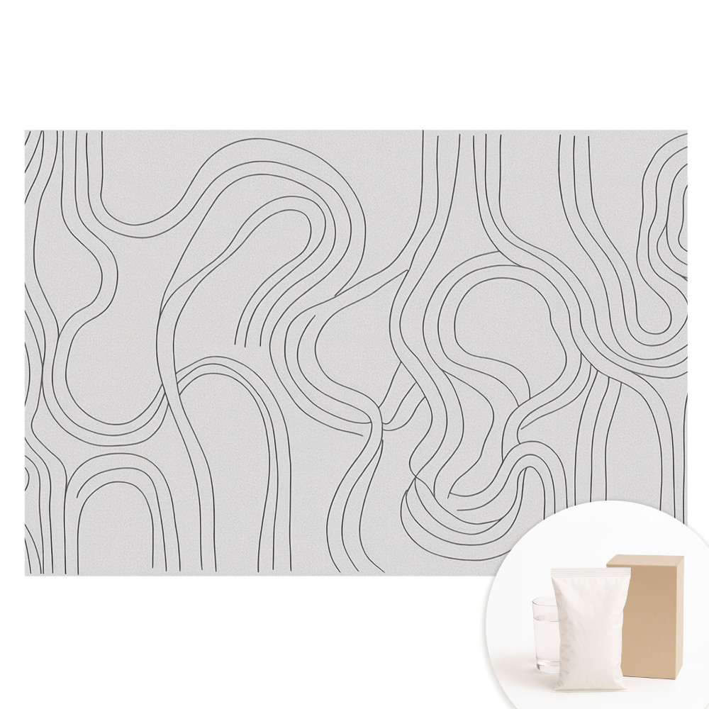Papier peint photo sur tissu non tissé lignes organiques abstraites