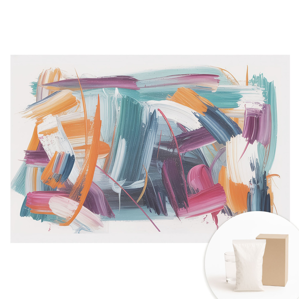 Papier peint photo sur intissé Abstraction colorée pleine d'énergie