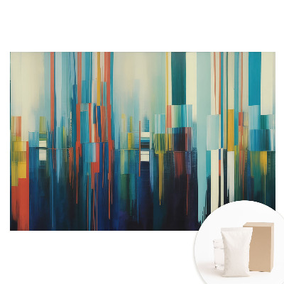 Papier peint photo grand format pour le mur Rayures verticales colorées d'abstraction