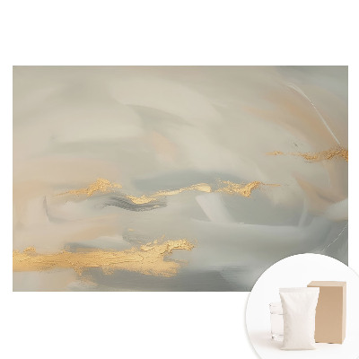 Papier peint intissé imprimé Des teintes pastel subtiles avec des touches de jaune
