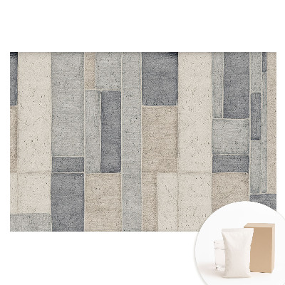 Papier peint intissé Rectangles dans les tons beige et gris