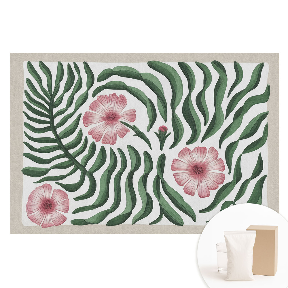 Papier peint photo sur tissu non tissé symétrie végétale, élégance, nature