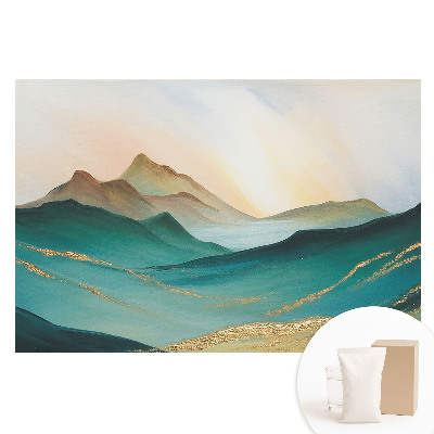 Papier peint photo grand format pour le mur Montagnes et abstraction