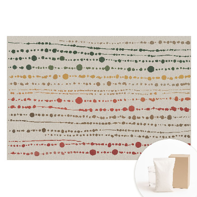 Papier peint photo sur tissu non tissé Lignes et points colorés