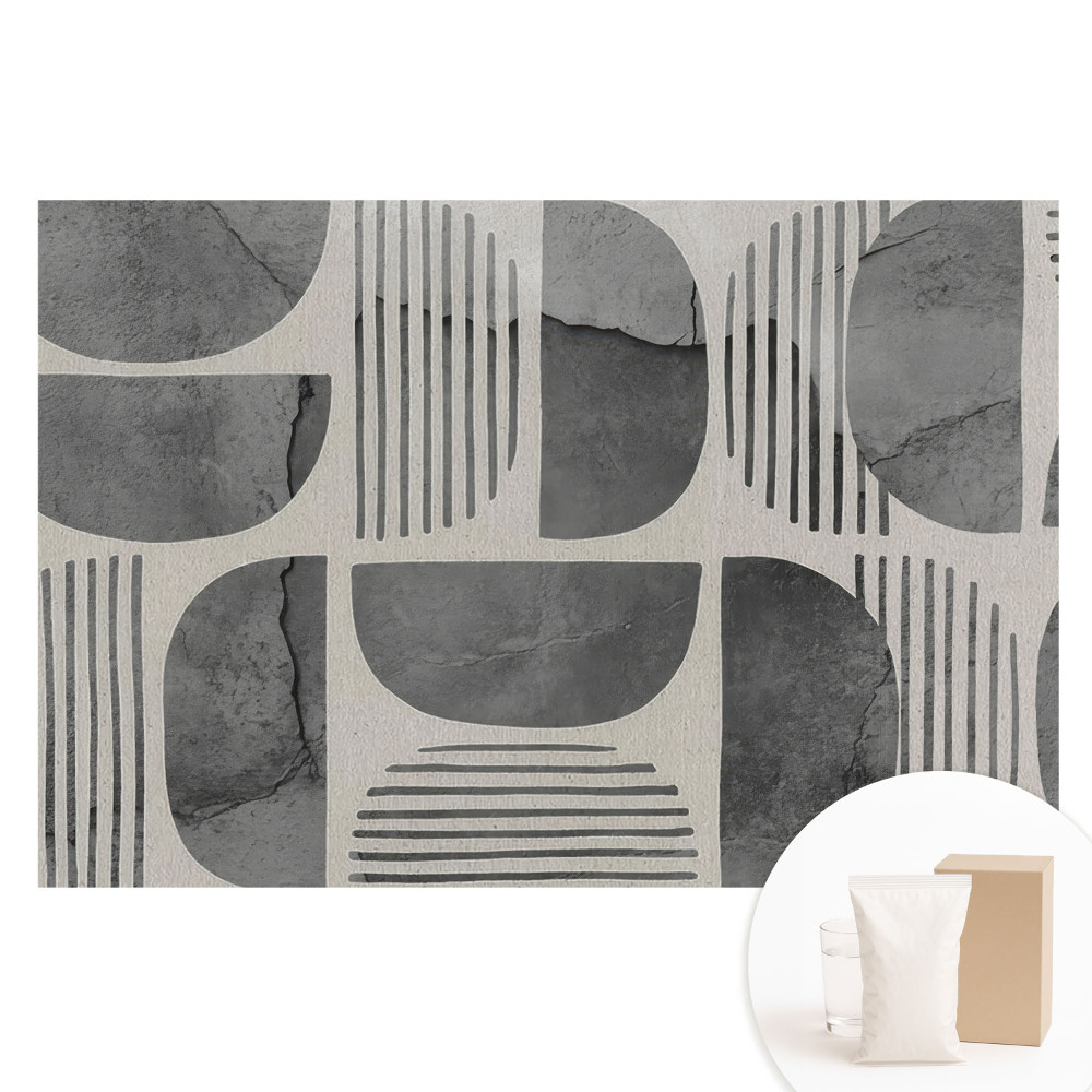 Papier peint photo imprimé sur tissu non tissé Motifs géométriques, formes minimalistes