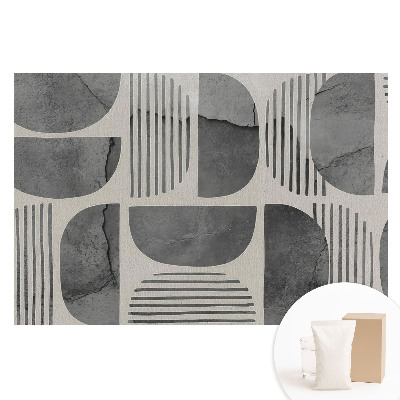 Papier peint panoramique intissé à motifs géométriques minimalistes