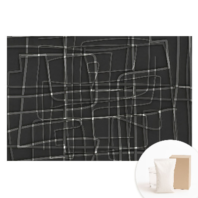 Papier peint photographique sur tissu non tissé Géométrie et rythme sur fond sombre
