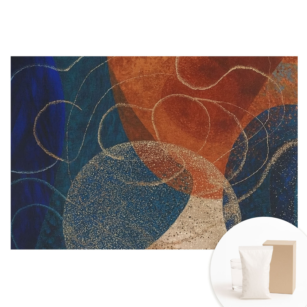 Papier peint intissé imprimé Abstraction moderne, couleurs, contrastes