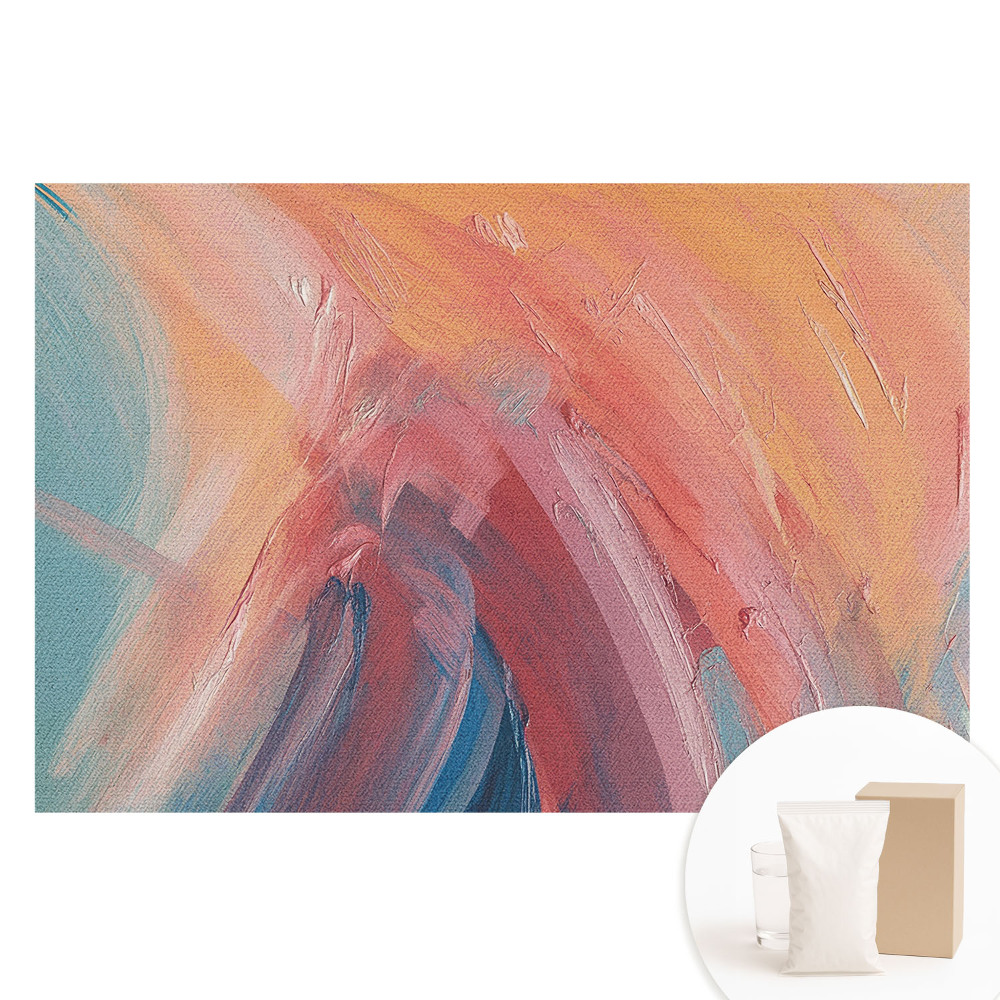 Papier peint intissé Jeu abstrait de couleurs et d'émotions