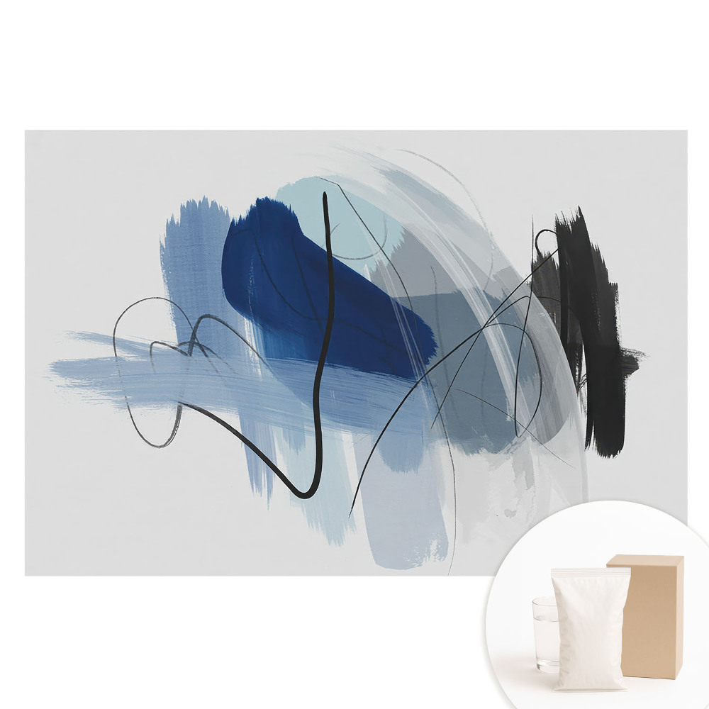 Papier peint intissé photographique Lignes et couleurs abstraites style moderne