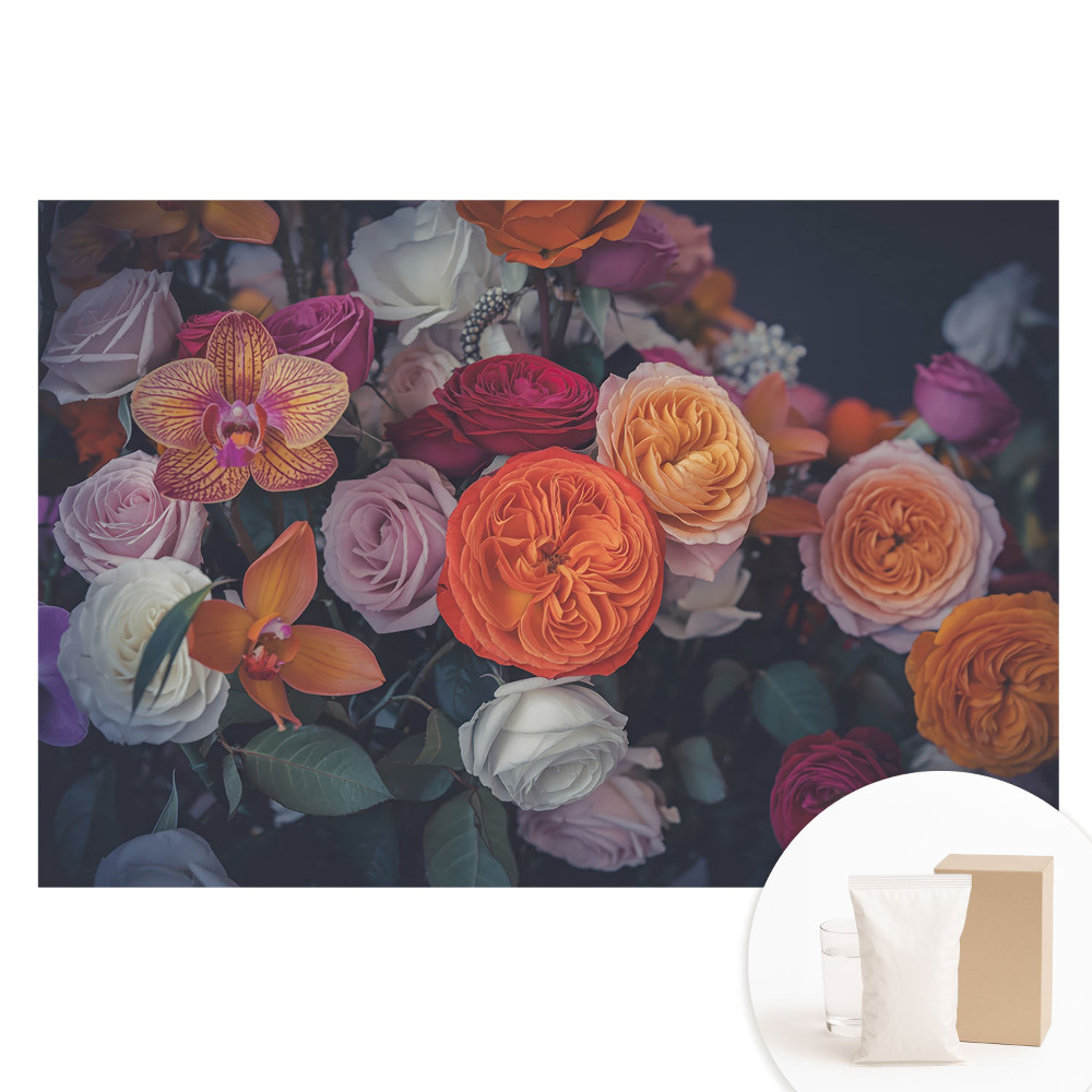 Papier peint intissé Fleurs en harmonie