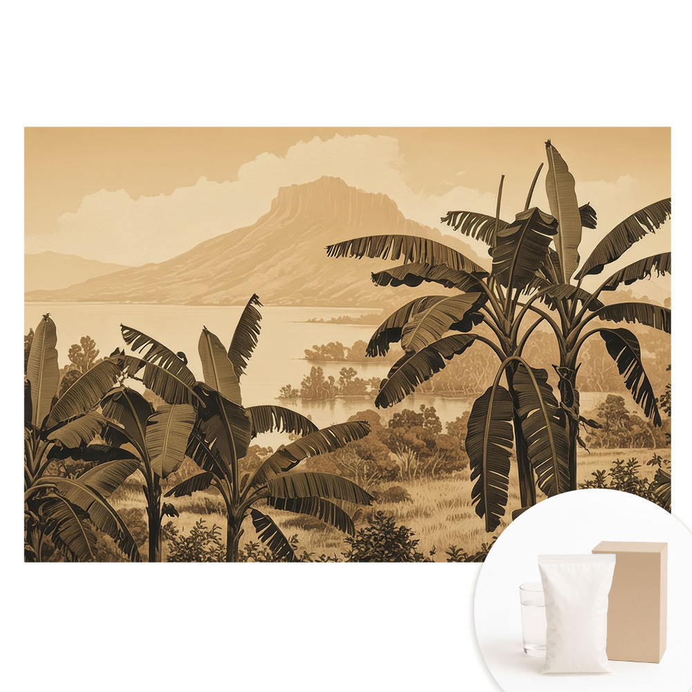 Papier peint panoramique intissé Paysage tropical harmonieux