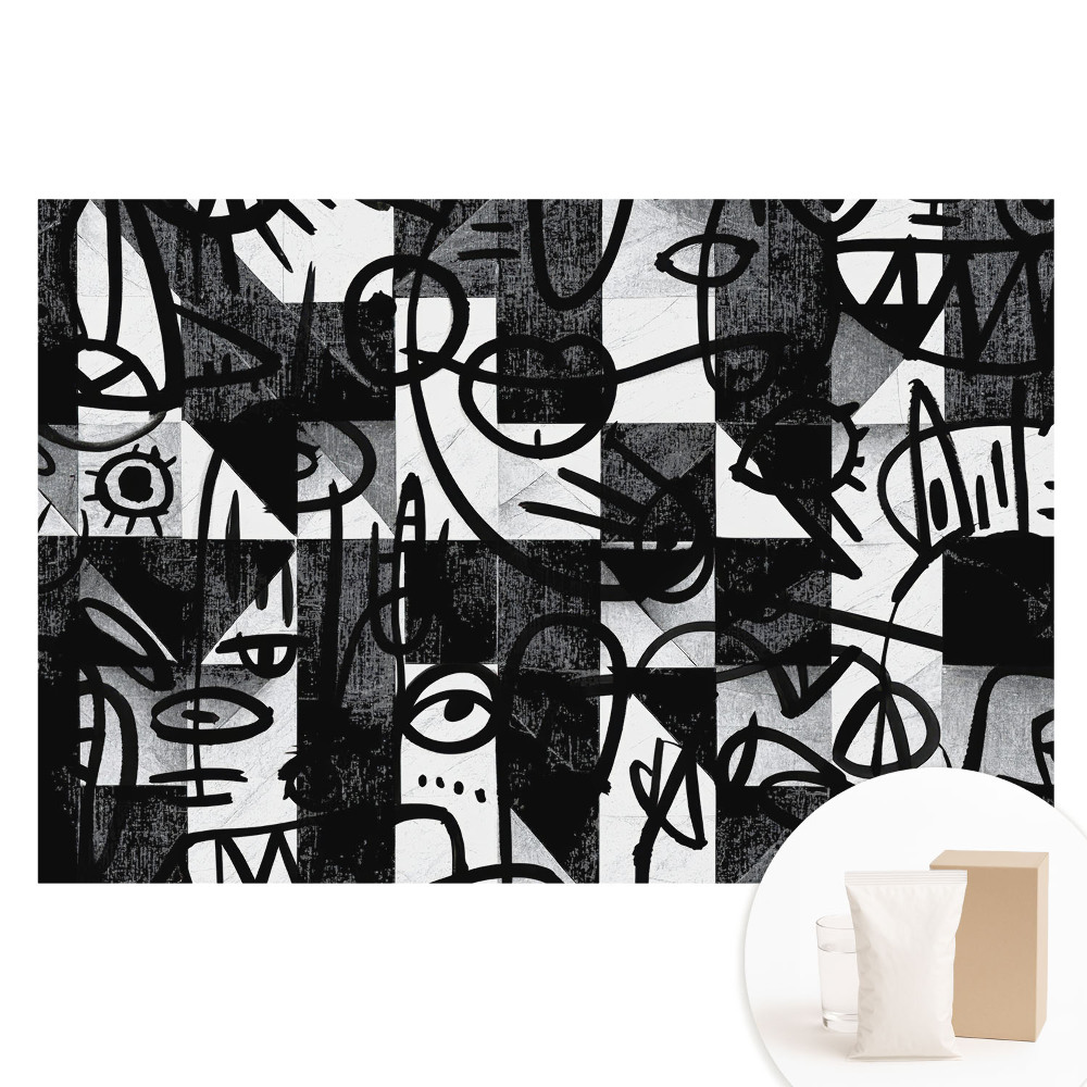 Papier peint photographique intissé lignes et formes abstraites