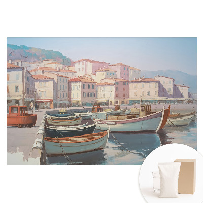 Papier peint panoramique intissé Marina au motif symétrique et apaisant