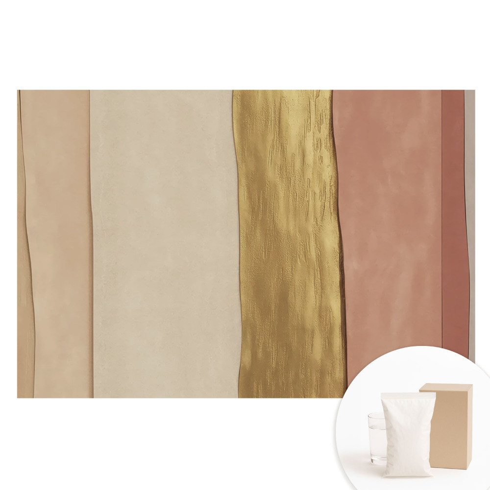 Papier peint photo intissé à rayures verticales dans les tons beige et marron