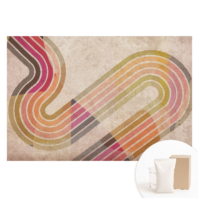 Papier peint photo grand format pour le mur lignes colorées forme abstraite