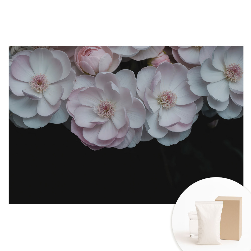 Papier peint intissé Fleurs romantiques aux couleurs subtiles