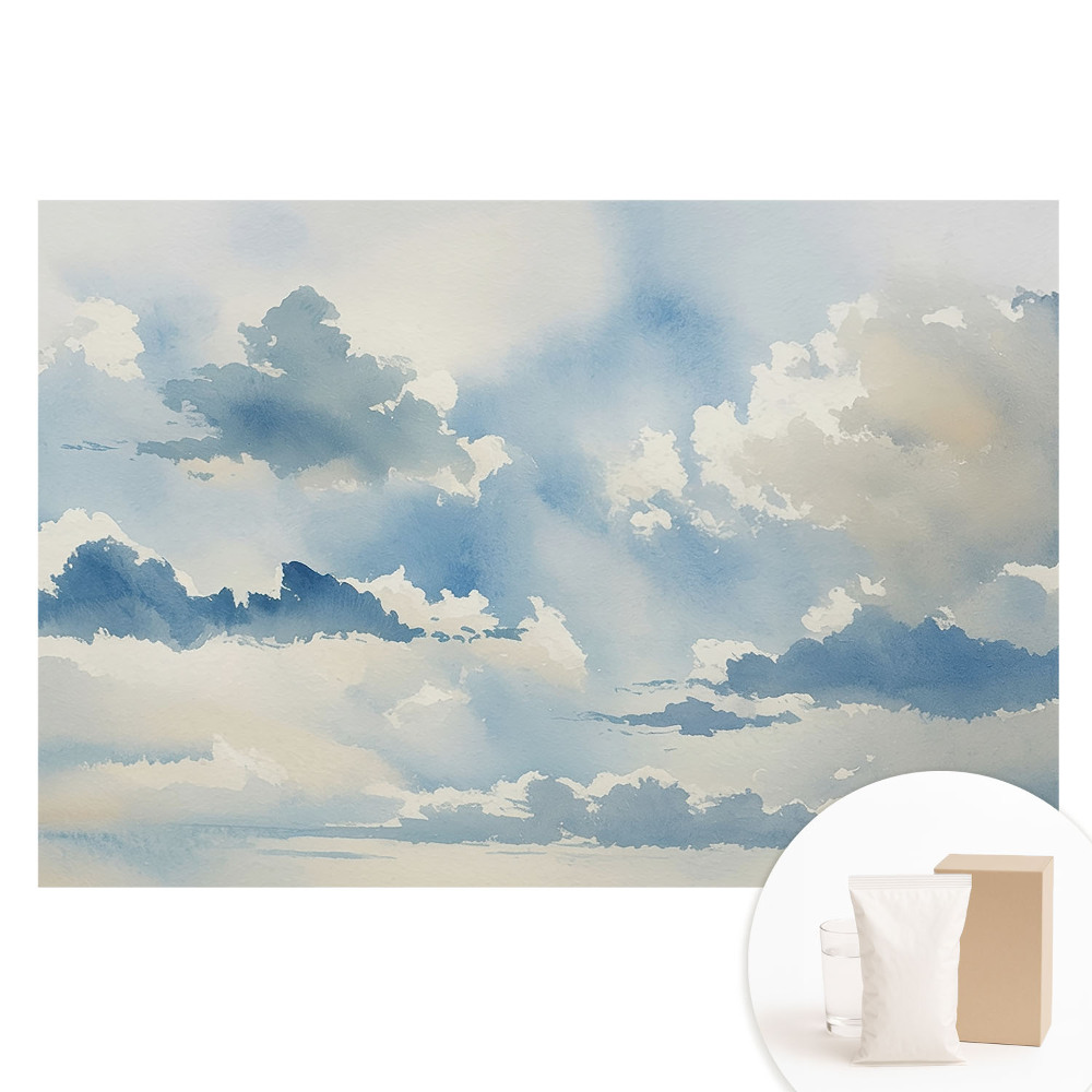 Papier peint photo sur intissé L'harmonie picturale des nuages