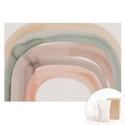 Papier peint panoramique intissé Arcs pastel