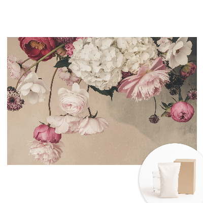 Papier peint intissé Fleurs délicates dans une composition romantique