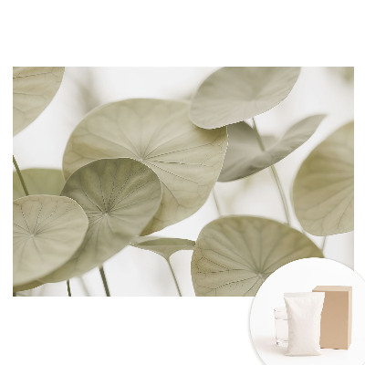 Papier peint intissé à motif de feuilles minimaliste