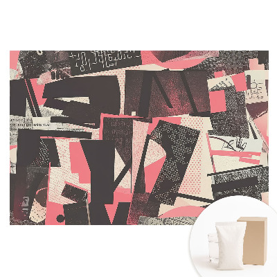 Papier peint panoramique intissé Motif abstrait chaos de couleurs et textures
