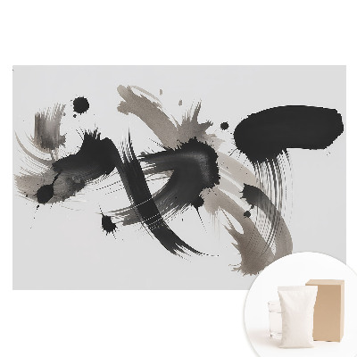 Papier peint photographique sur tissu non tissé traits dynamiques abstraits expressifs