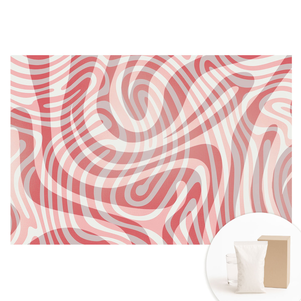 Papier peint intissé Ondes de contraste abstraites