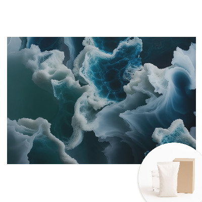 Papier peint intissé Vagues bleues de la mer