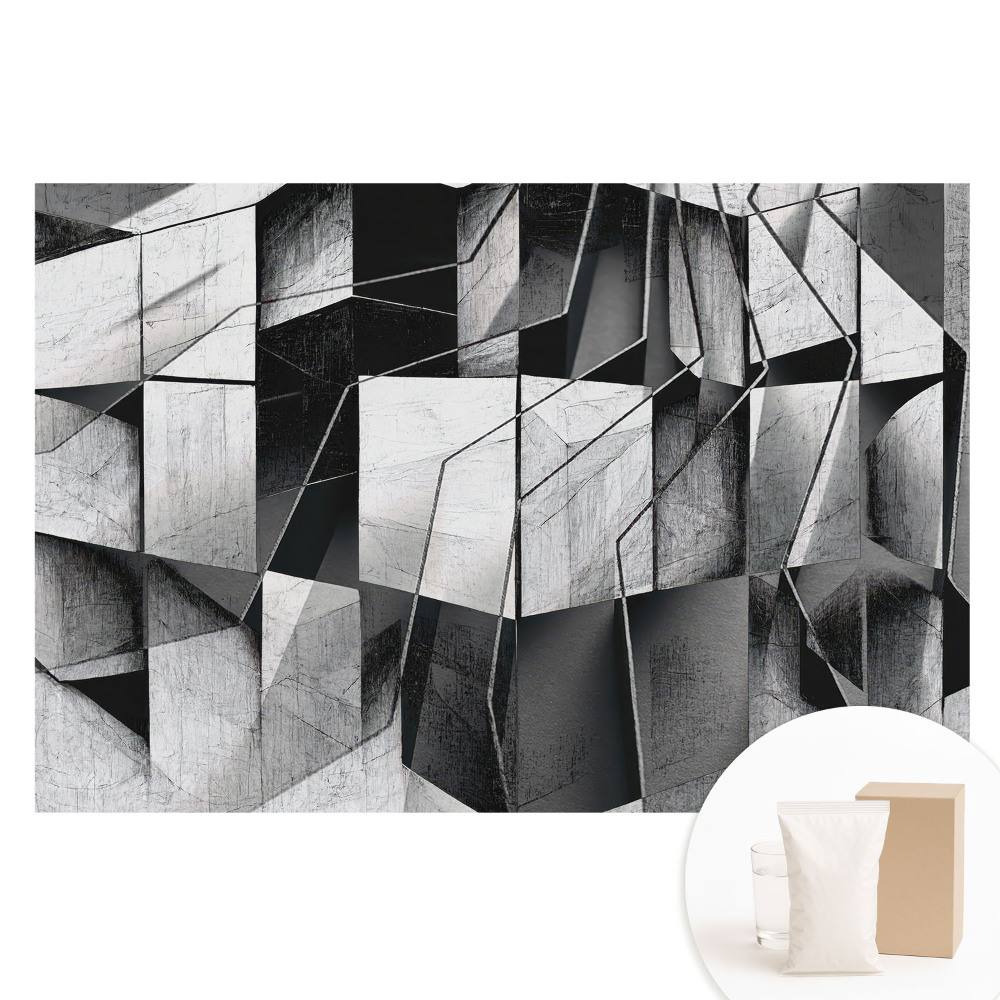 Papier peint photo imprimé sur tissu non tissé Des formes géométriques dans un style moderne