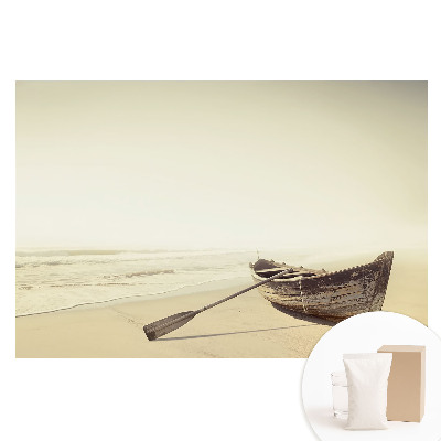 Papier peint photo intissé Bateau sur la plage