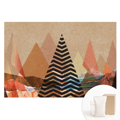 Papier peint photo grand format pour le mur Des triangles abstraits équilibrent l'harmonie